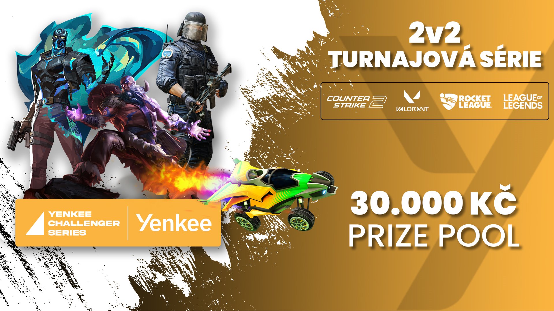 Náhledový obrázek článku Turnajová série Yenkee Challenger Series startuje! Hraj o prize pool 30.000 Kč